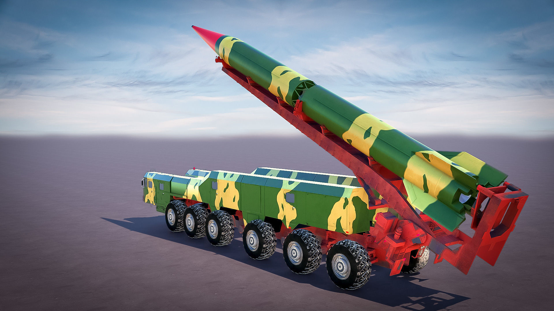 High-Fidelity 3D Model Missile Launcher 3D model_2