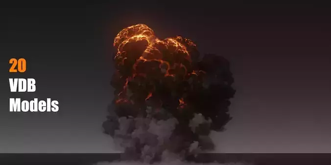 Realistic 3D Fire and Explosions 3D model