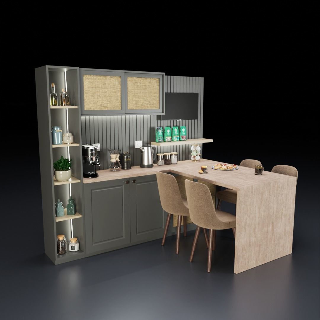 Coffee Corner 3D model_2
