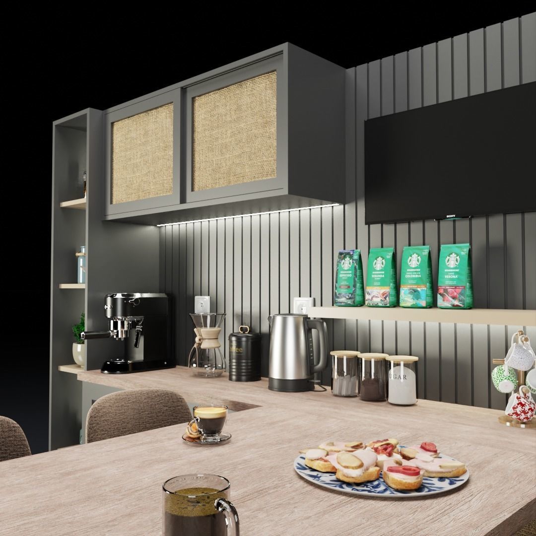 Coffee Corner 3D model_4