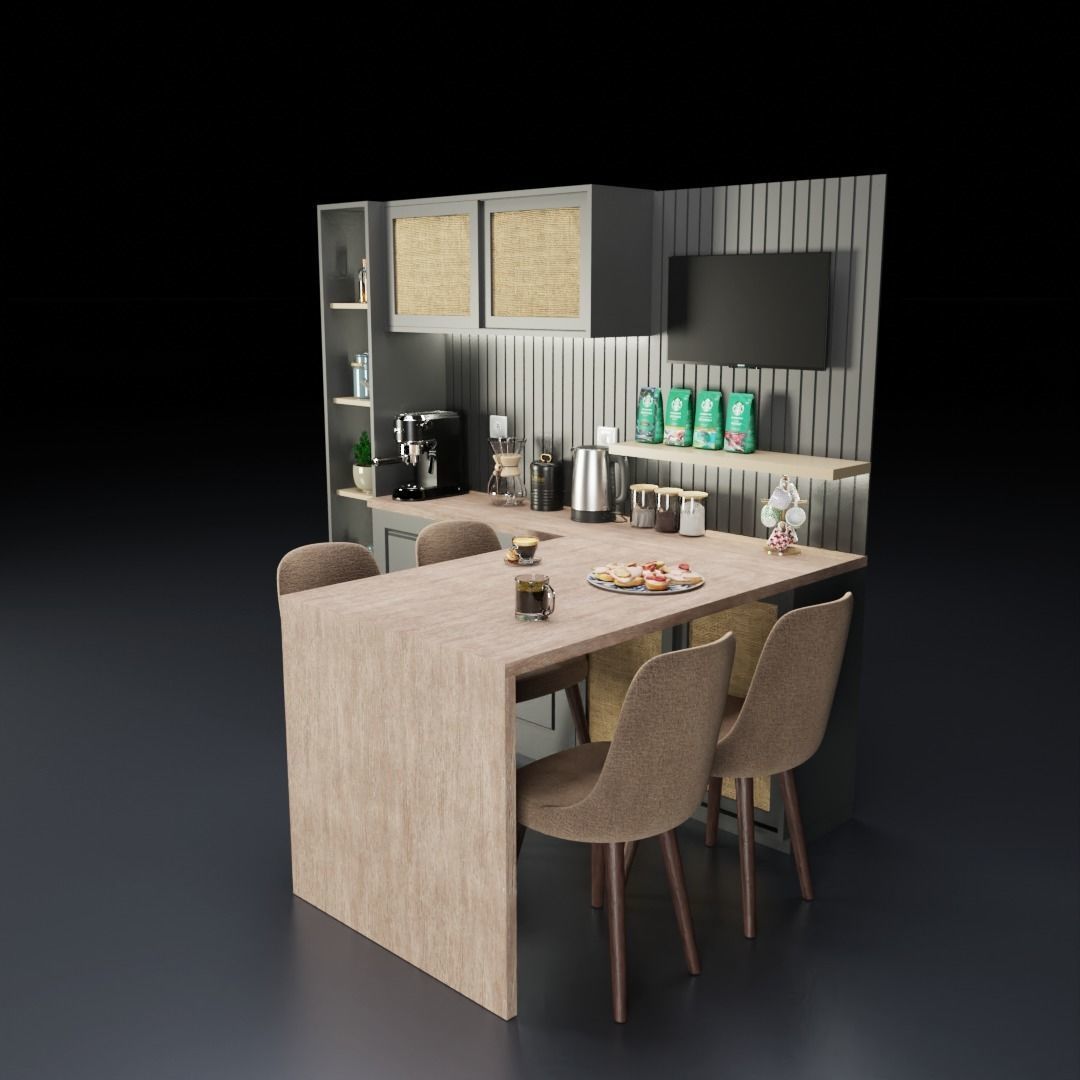 Coffee Corner 3D model_1
