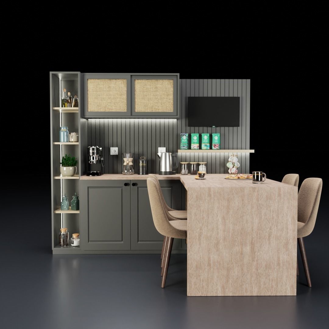 Coffee Corner 3D model_3