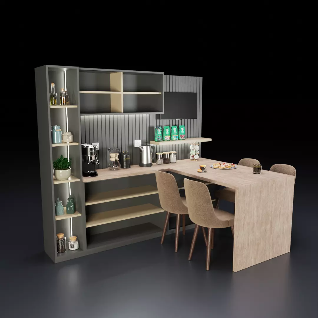 Coffee Corner 3D model_0