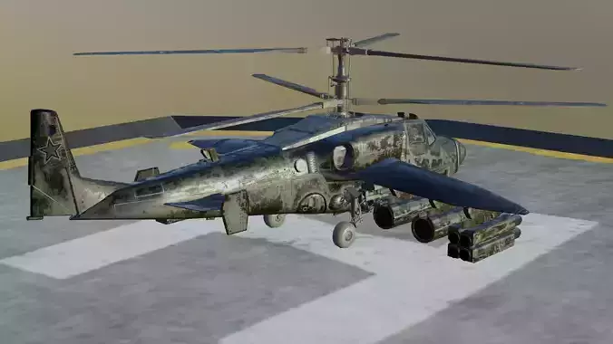 Animated Thunderhawk Helicopter