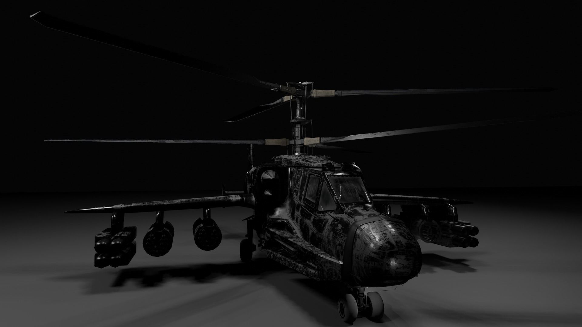 Animated Thunderhawk Helicopter Low-poly 3D model_11