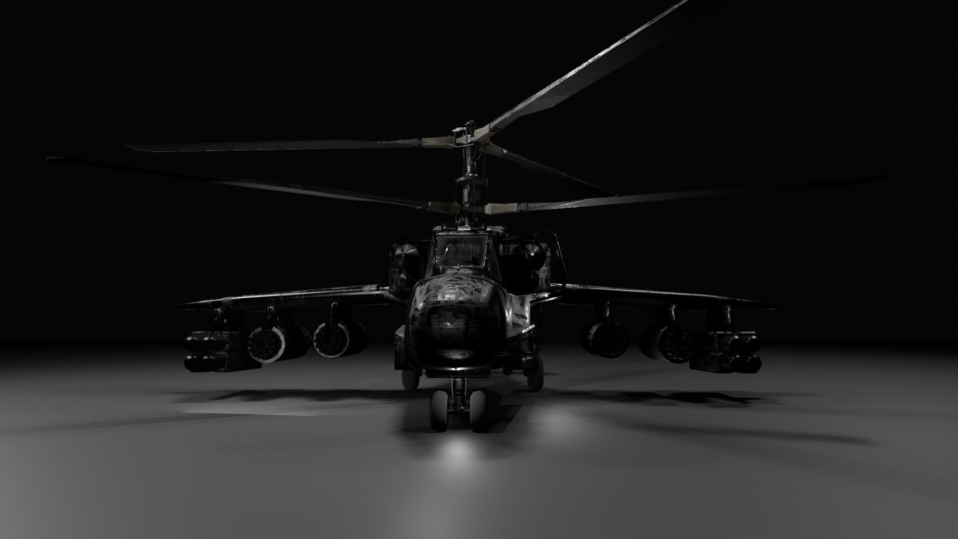 Animated Thunderhawk Helicopter Low-poly 3D model_27