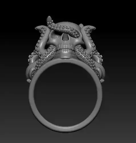 Ring Octopus Scull