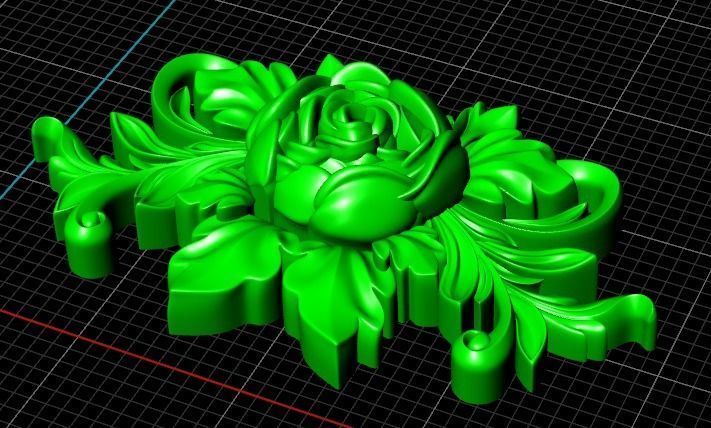 flower design use in zbrush 3D print model_8