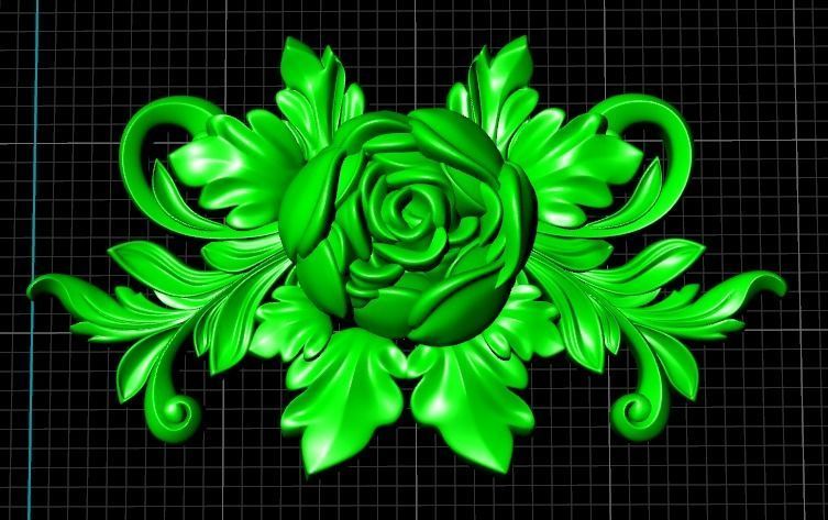 flower design use in zbrush 3D print model_4
