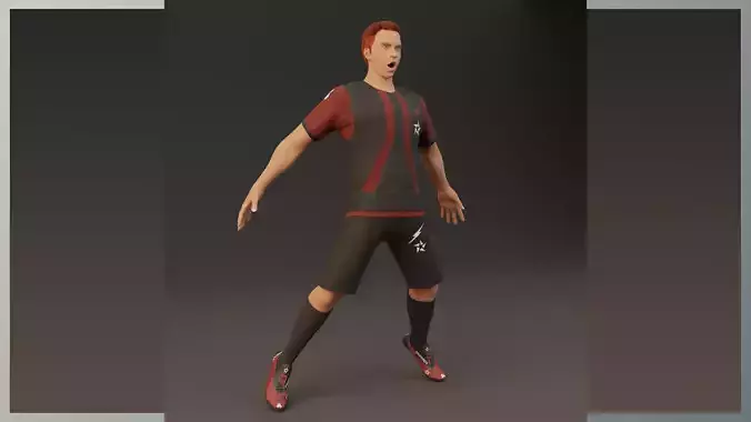 Football Player game ready character 