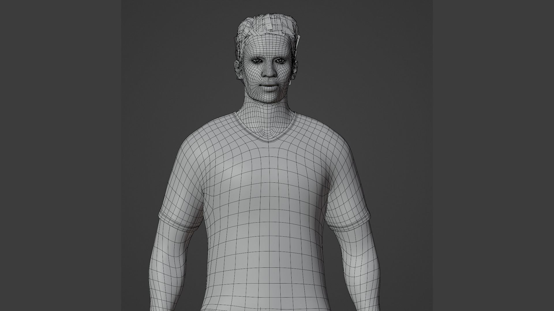 Football Player game ready character Low-poly 3D model_13