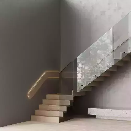 Modern Stairs Free 3D model