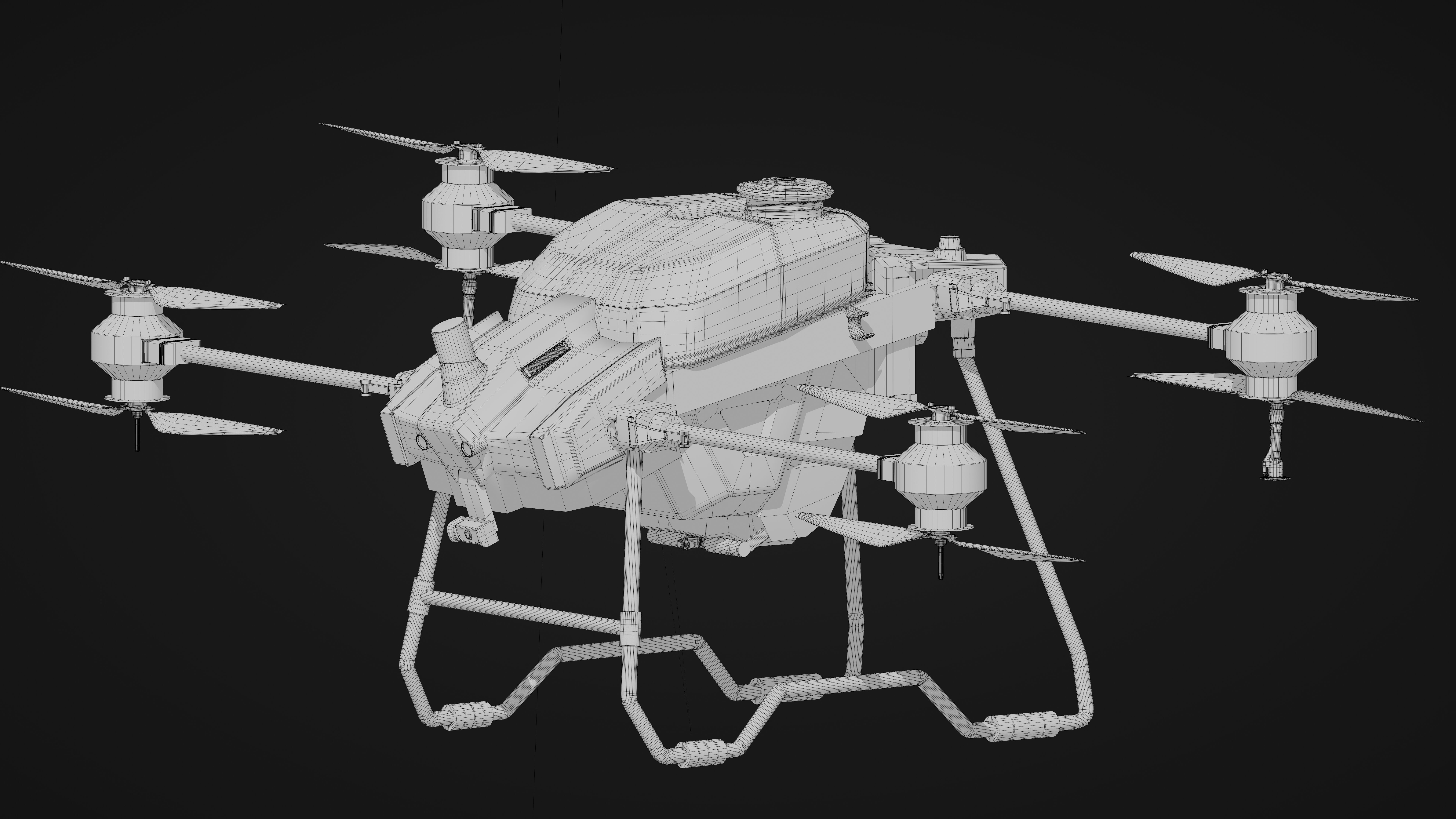 DJI Drone Agras T40 3D model_16