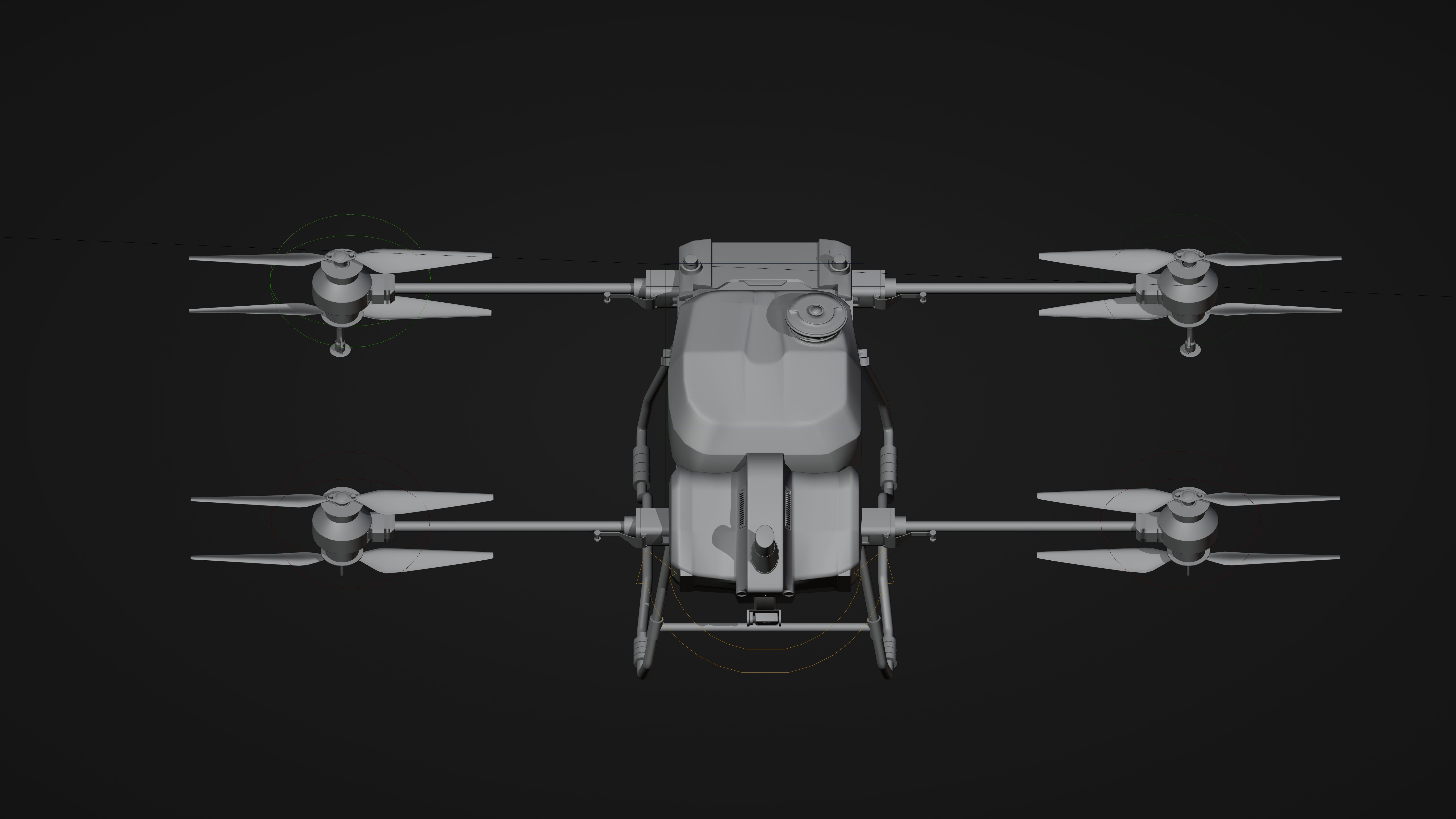 DJI Drone Agras T40 3D model_20