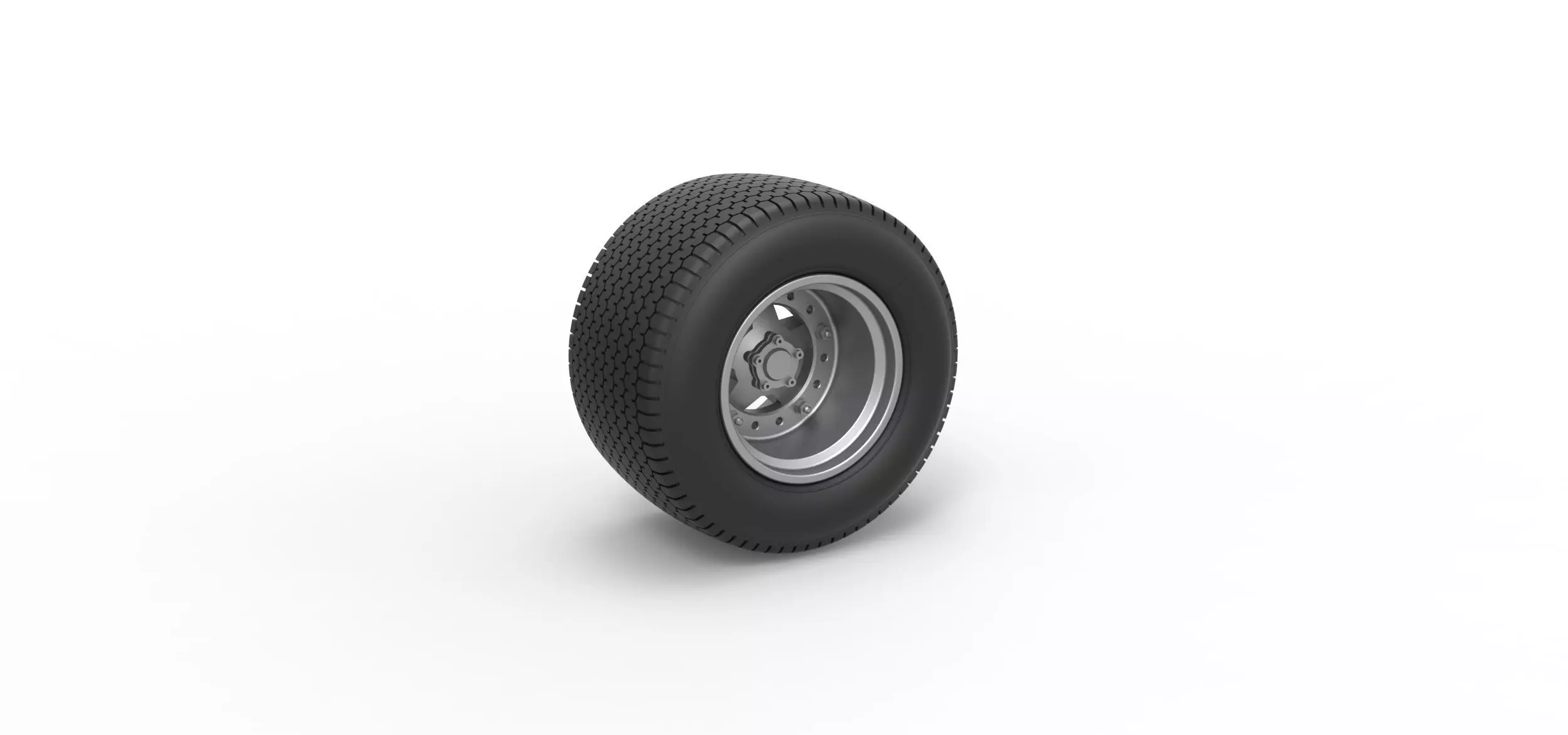 Rear Wheel of Northeast Dirt Modified stock car Scale 1 to 25 3D print model_0