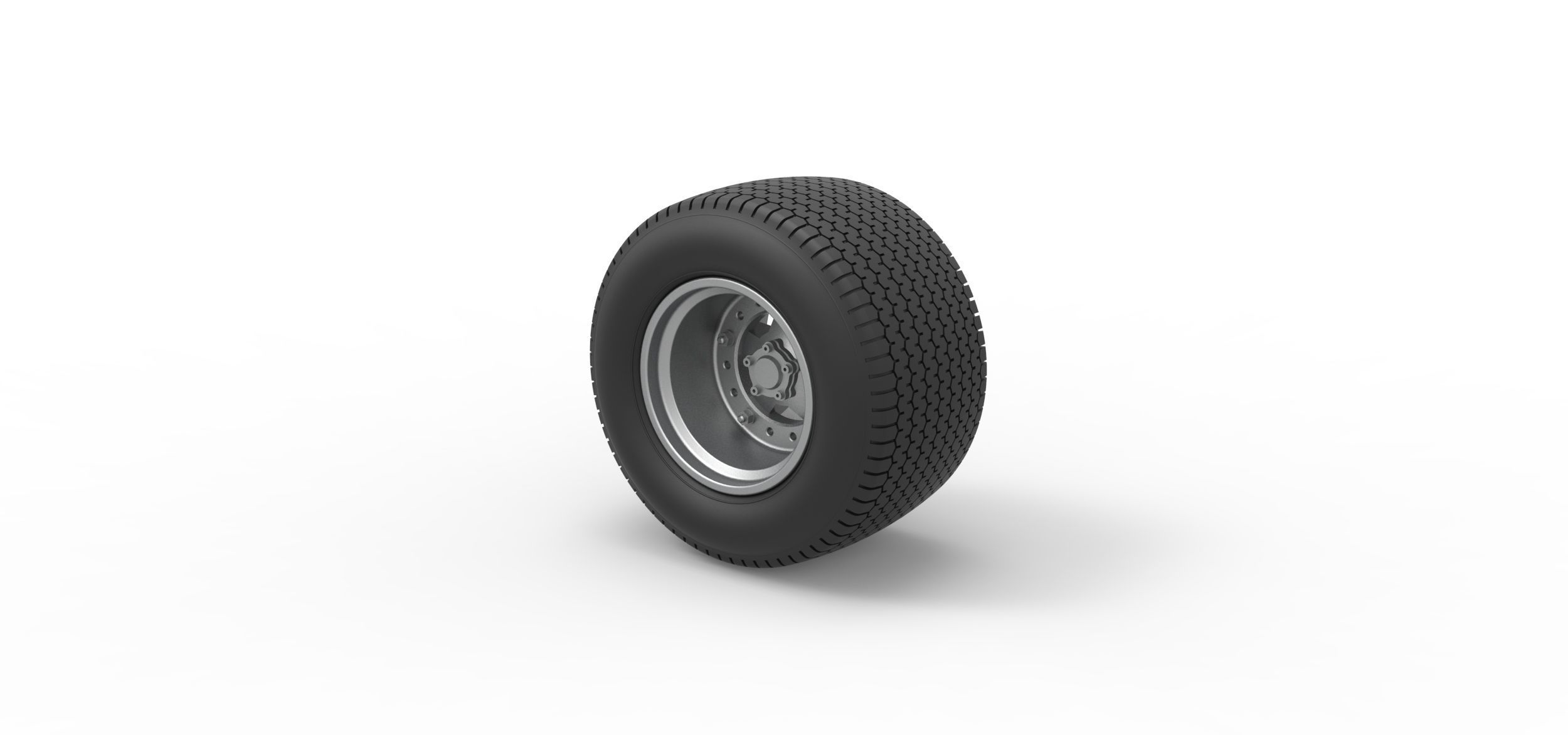 Rear Wheel of Northeast Dirt Modified stock car Scale 1 to 25 3D print model_6