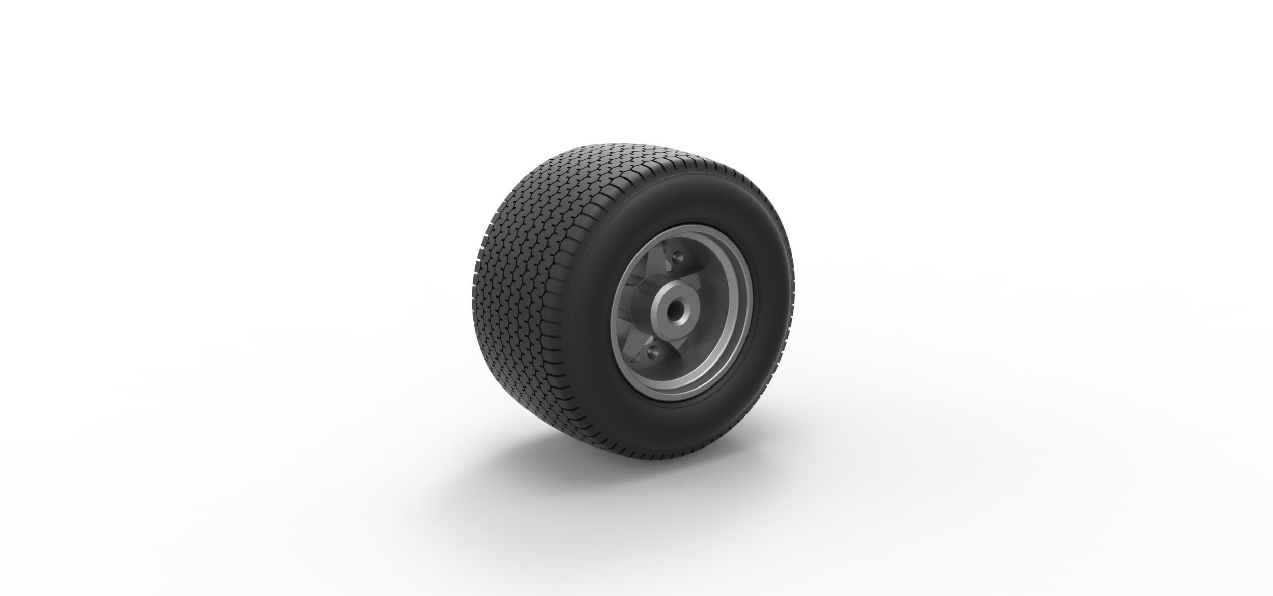 Rear Wheel of Northeast Dirt Modified stock car Scale 1 to 25 3D print model_8