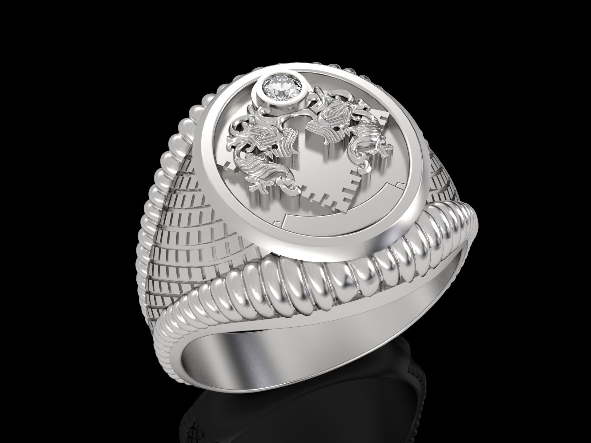 mens ring 3D print model_3
