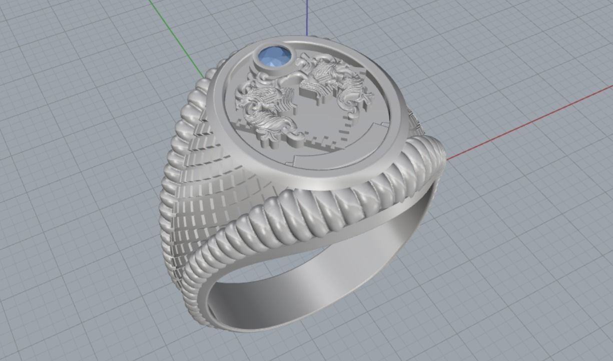 mens ring 3D print model_8
