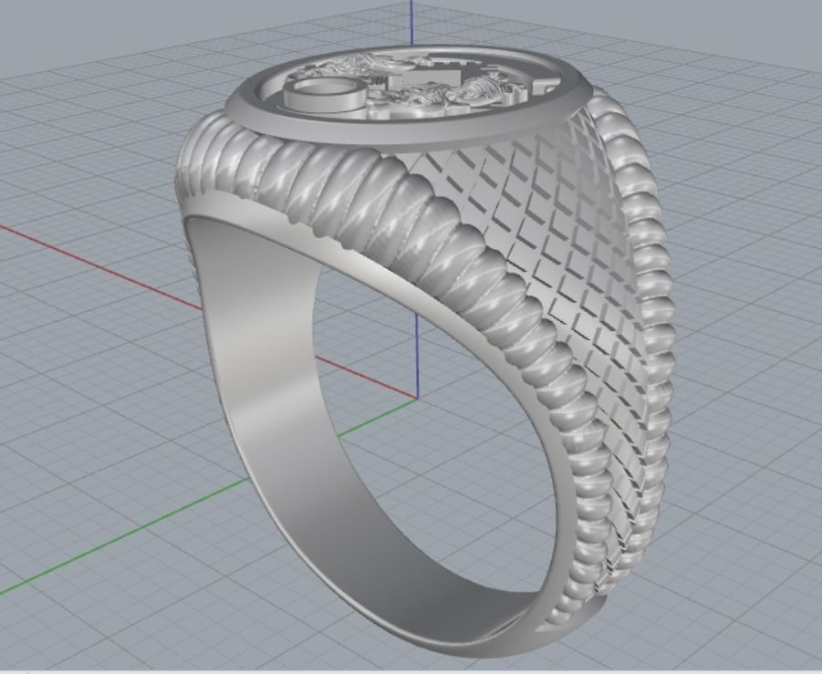 mens ring 3D print model_12
