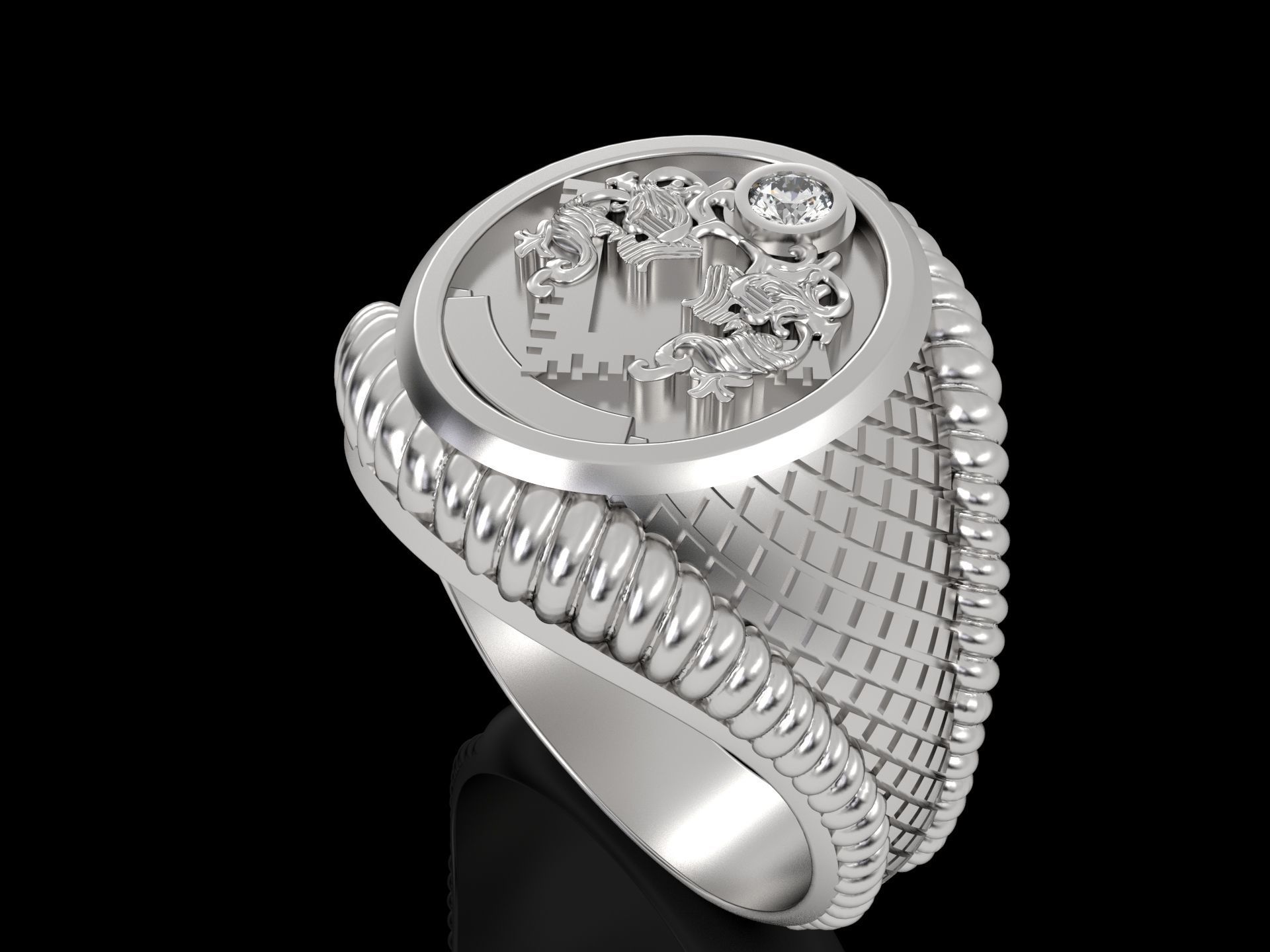 mens ring 3D print model_4