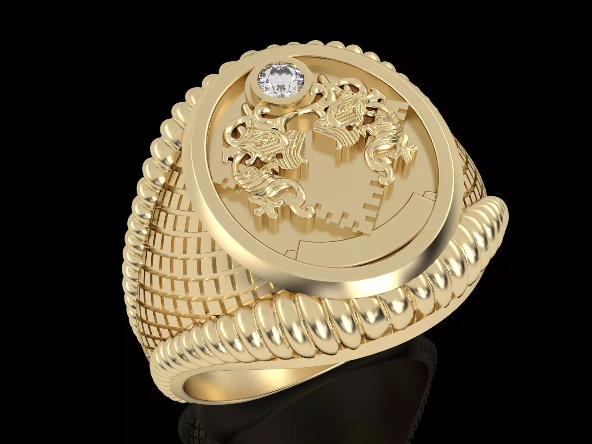 mens ring 3D print model_0