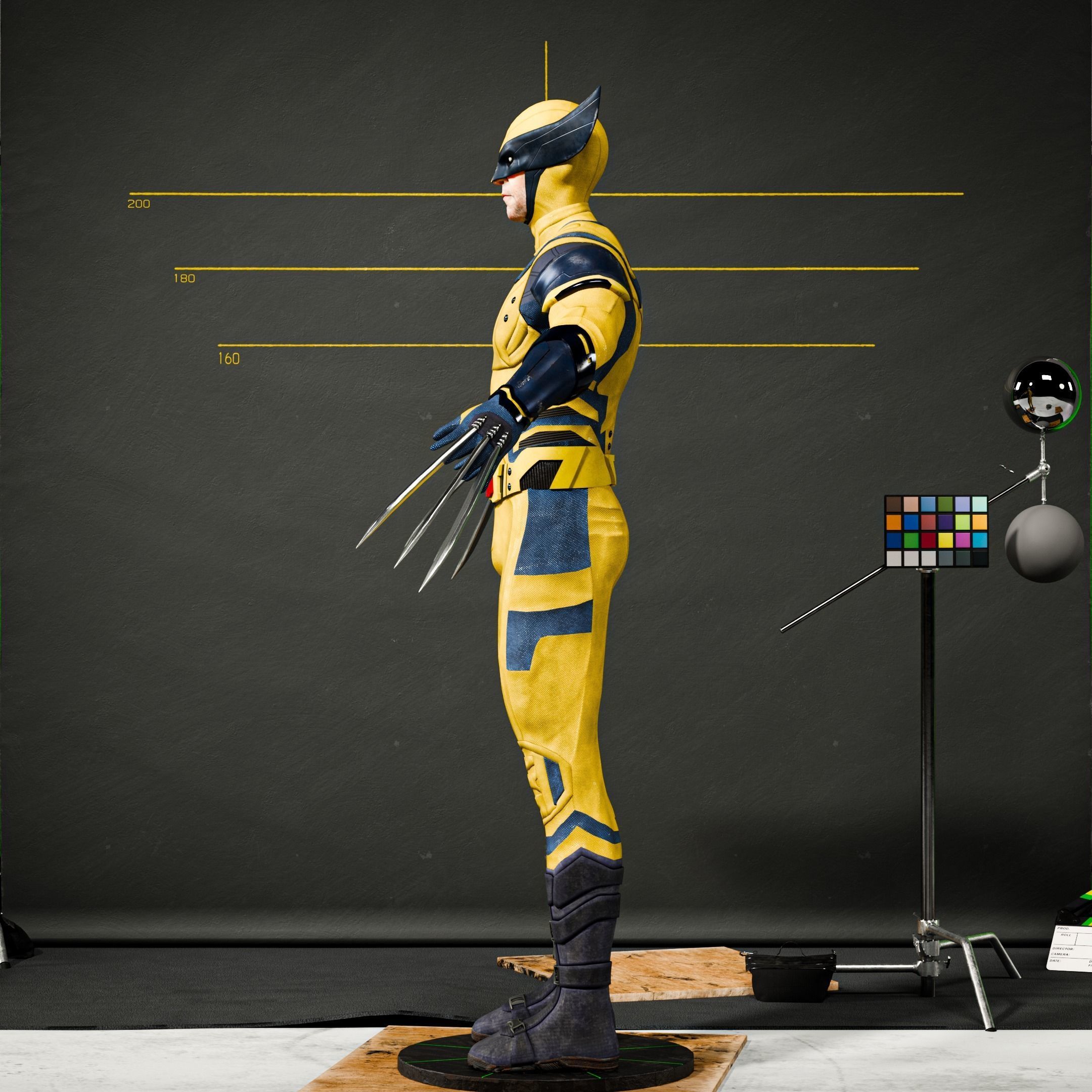 Wolverine Rigged 3D model_2