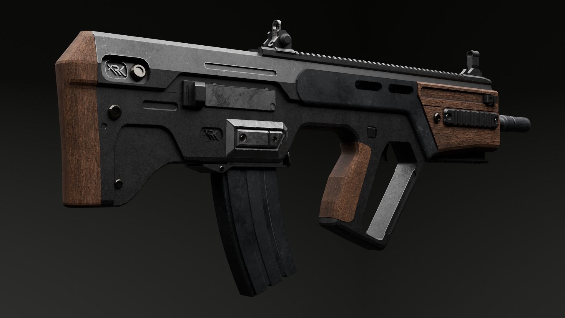 Tar-21 AR Low-poly 3D model_6