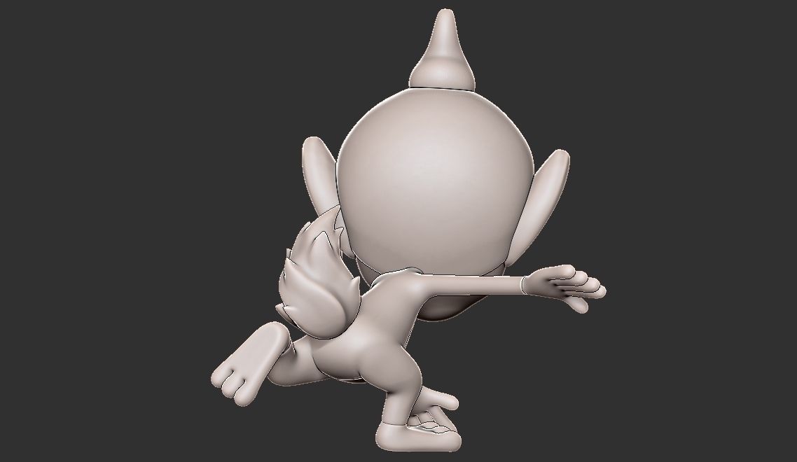 pokemon chimchar 3D print model_8