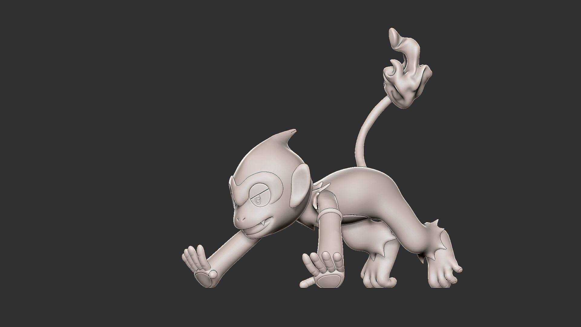 pokemon monferno 3D print model_8
