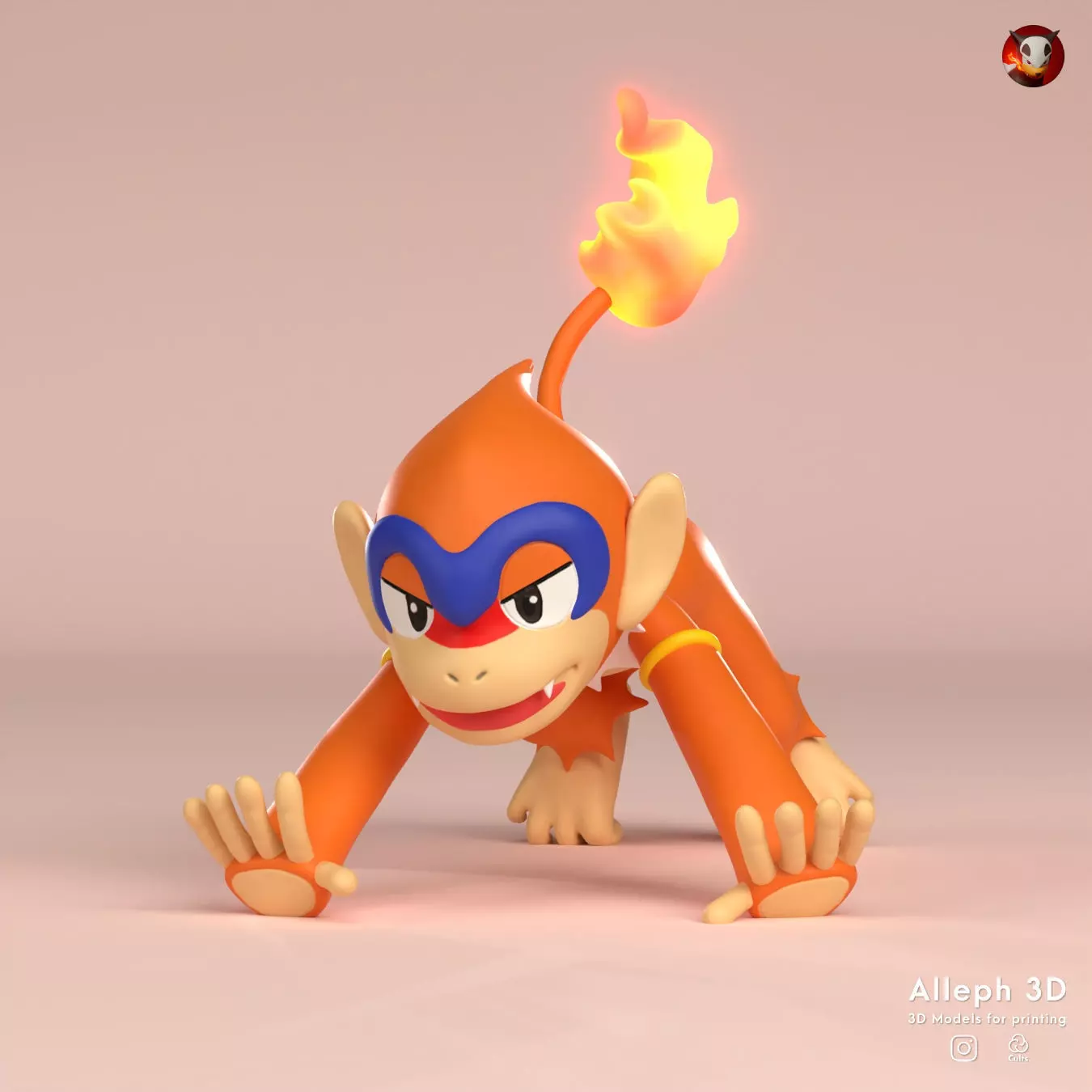 pokemon monferno 3D print model_0