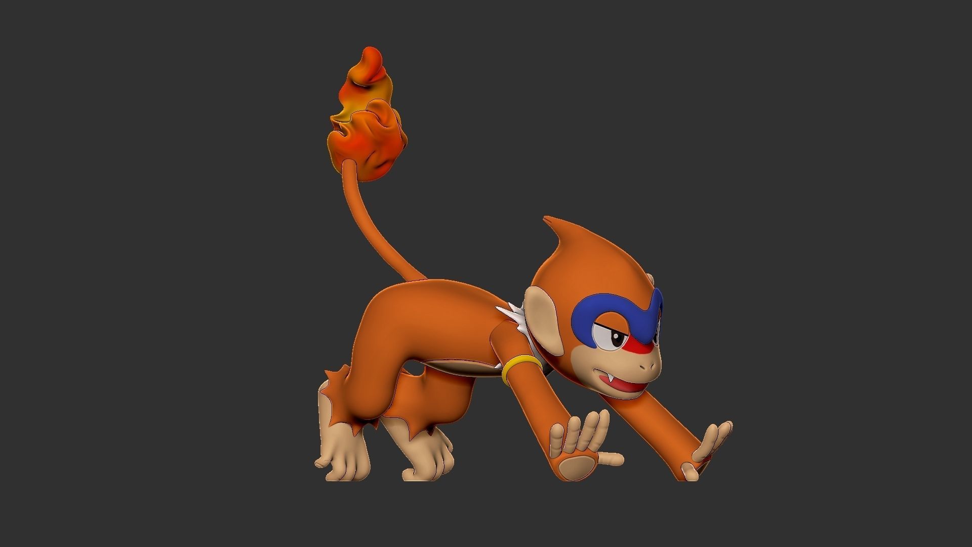 pokemon monferno 3D print model_3