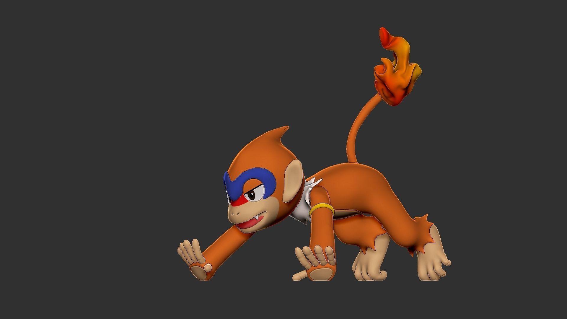 pokemon monferno 3D print model_7