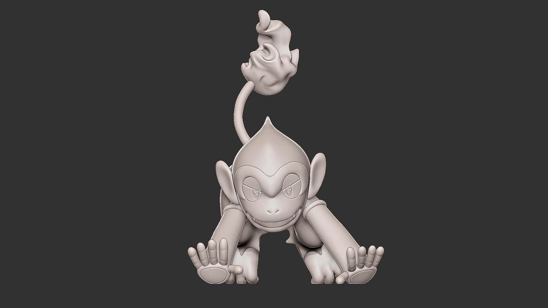pokemon monferno 3D print model_2