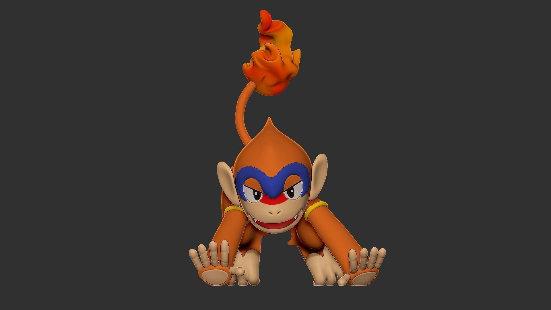 pokemon monferno 3D print model_1