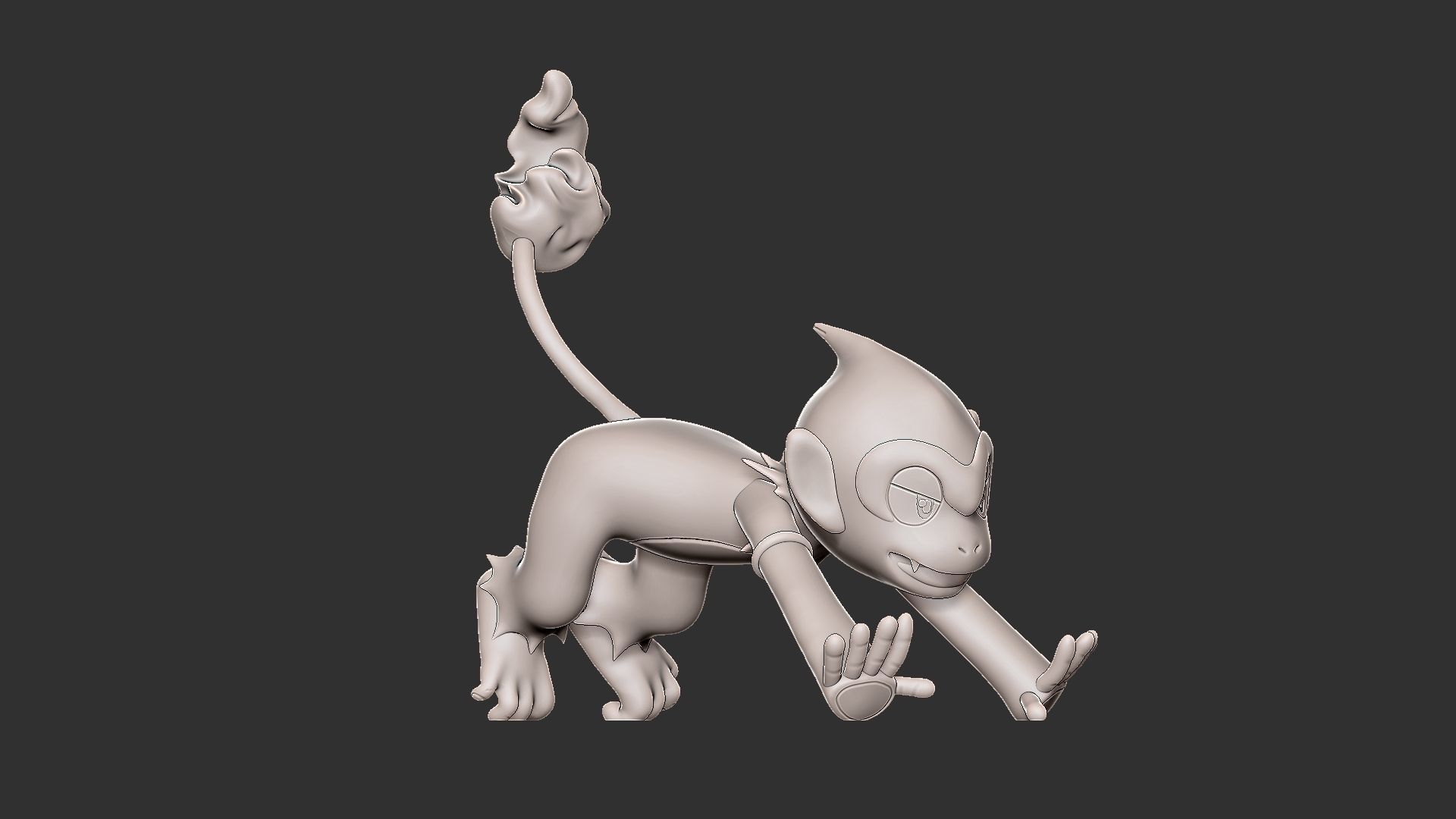 pokemon monferno 3D print model_4