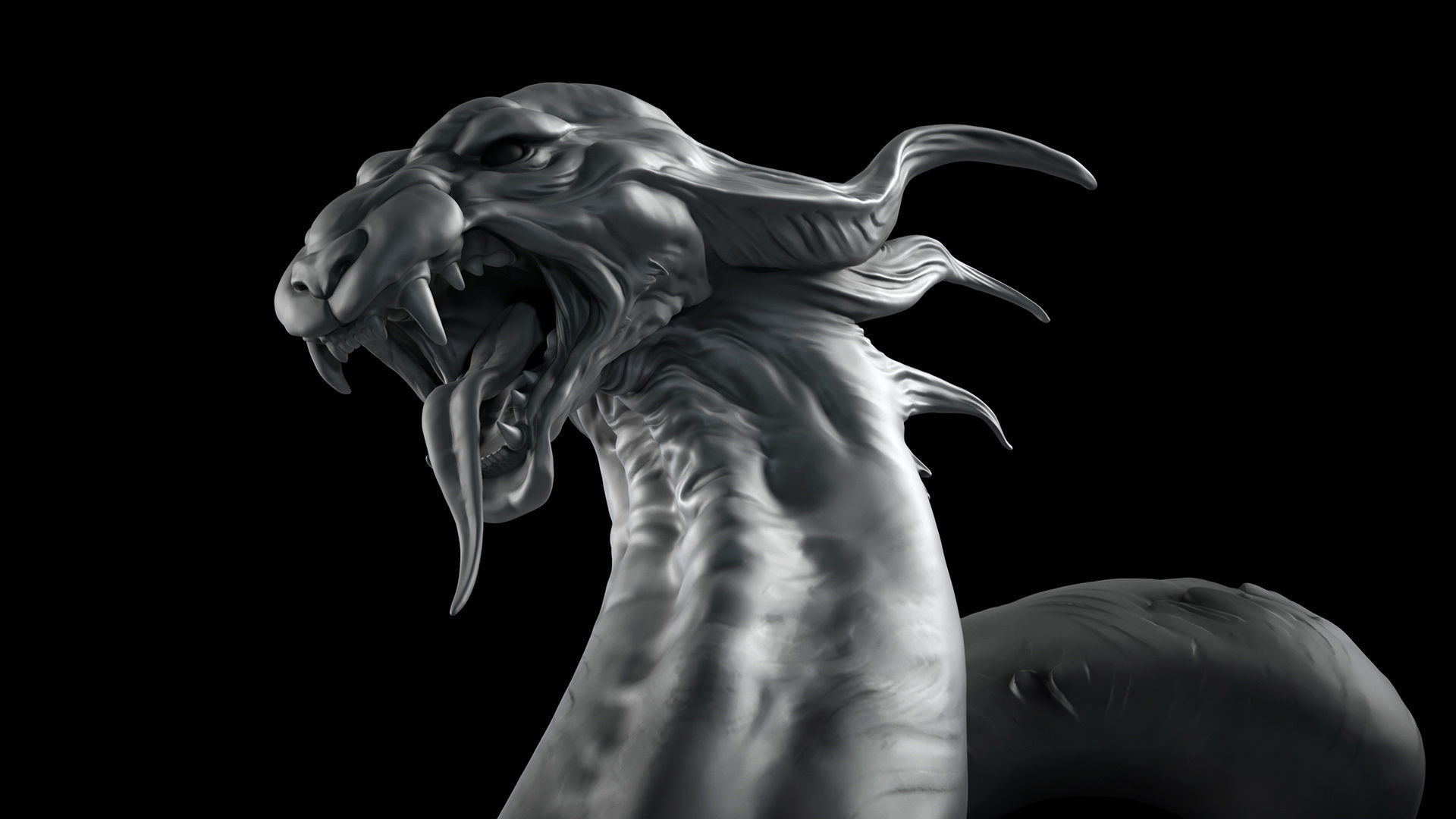 Gryphon - 3D Sculpting - High Poly  3D print model_8