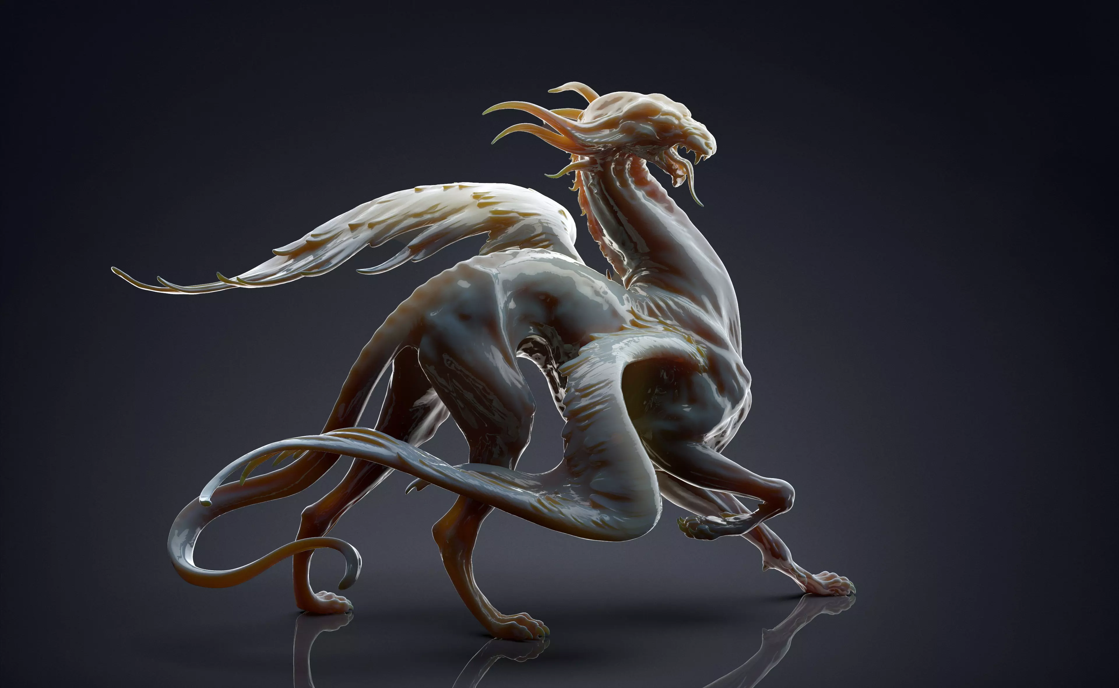 Gryphon - 3D Sculpting - High Poly  3D print model_0