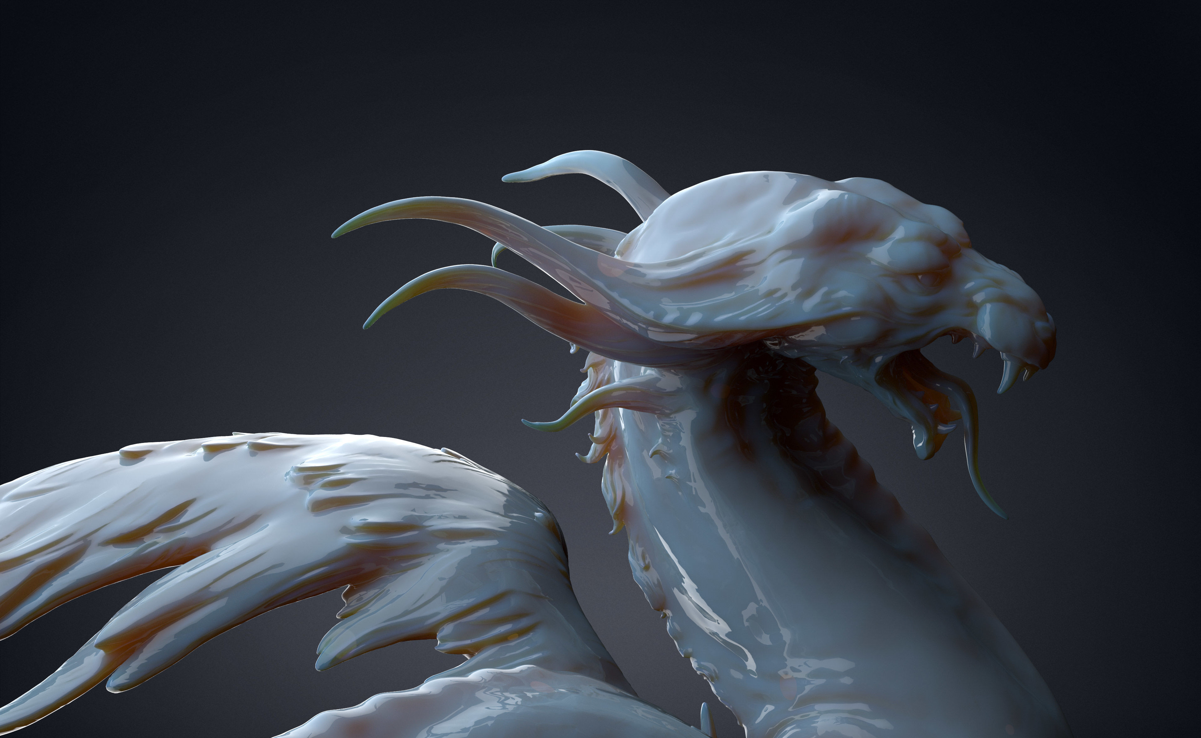 Gryphon - 3D Sculpting - High Poly  3D print model_1