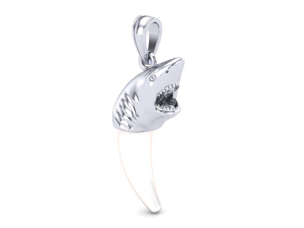 Pendant Shark 3D print model_5