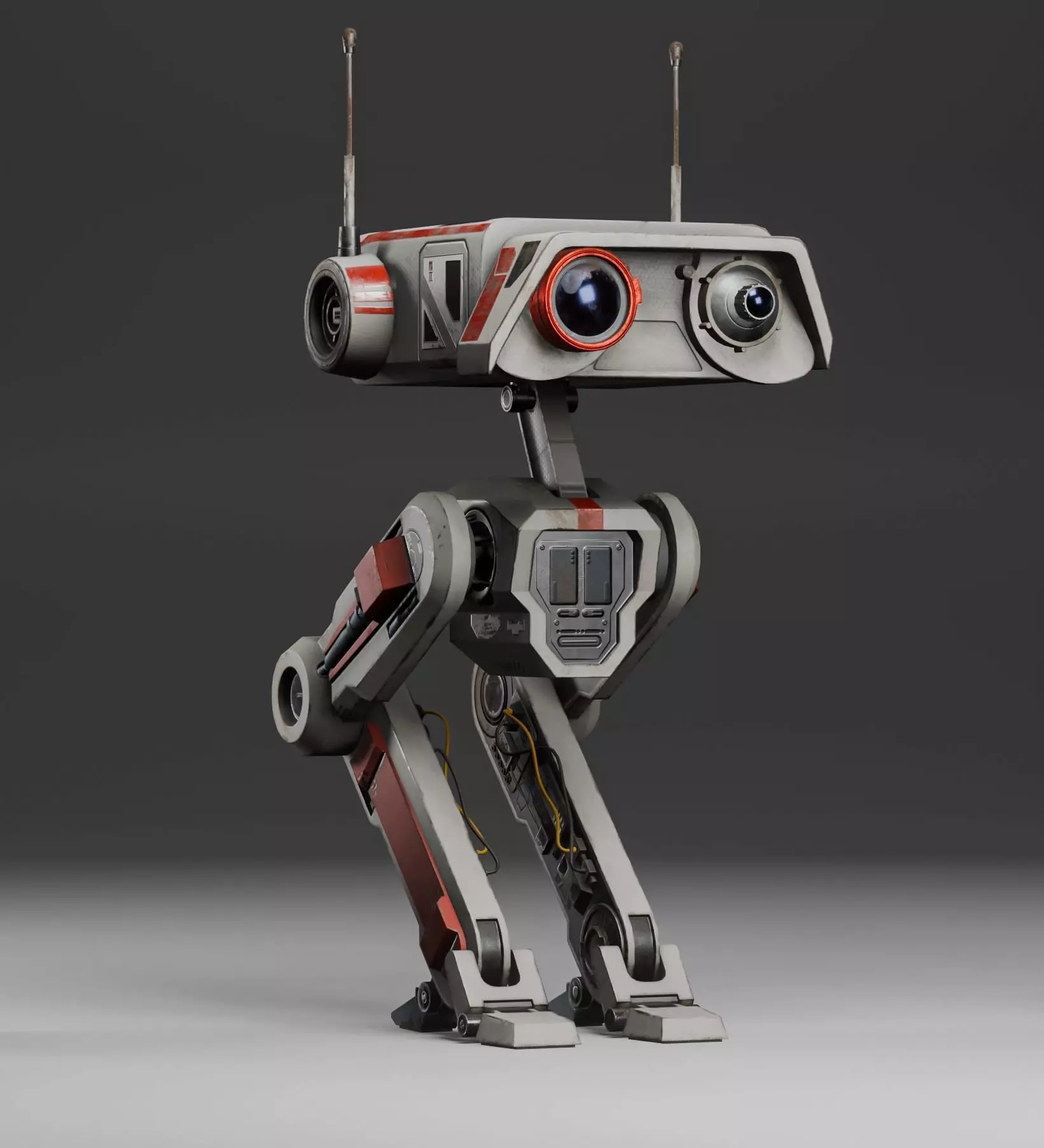 Cute Robot Mecha Low-poly 3D model_0