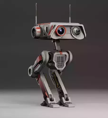 Cute Robot Mecha Low-poly 3D model