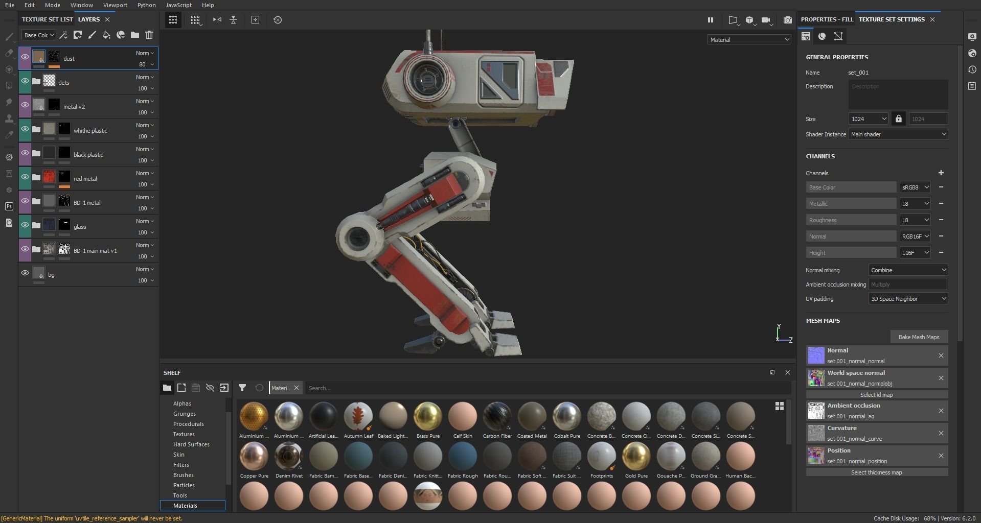 Cute Robot Mecha Low-poly 3D model_6