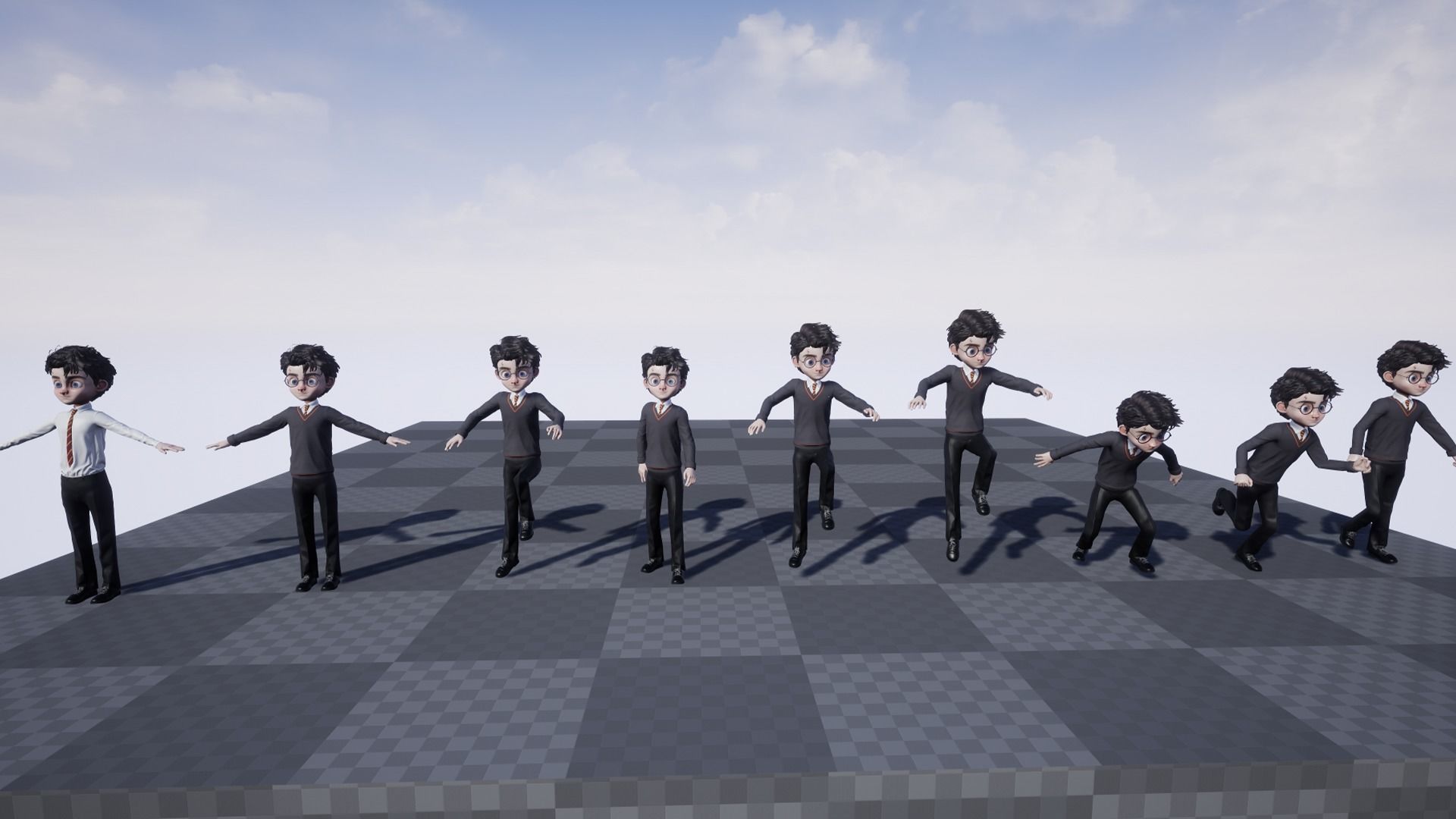 GAME-READY 3D Character - Harry Low-poly 3D model_18