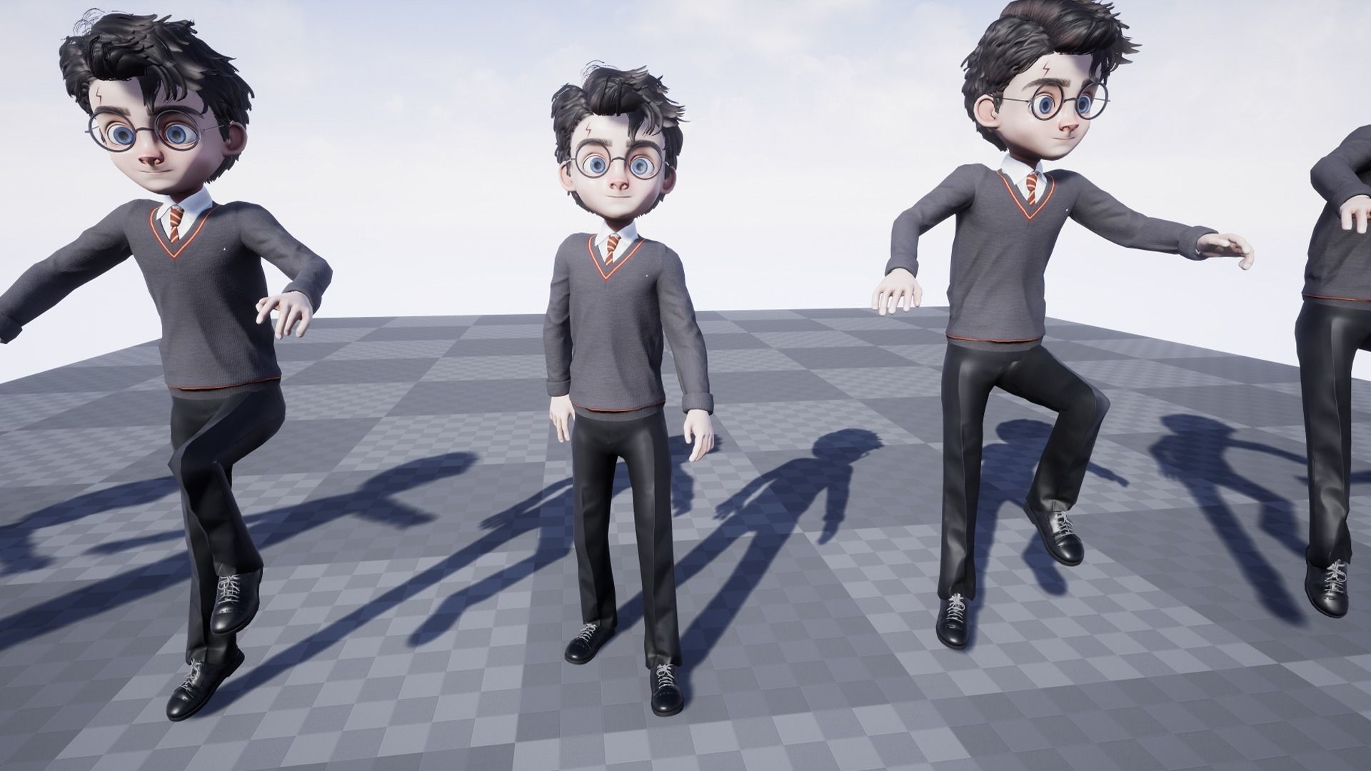 GAME-READY 3D Character - Harry Low-poly 3D model_19