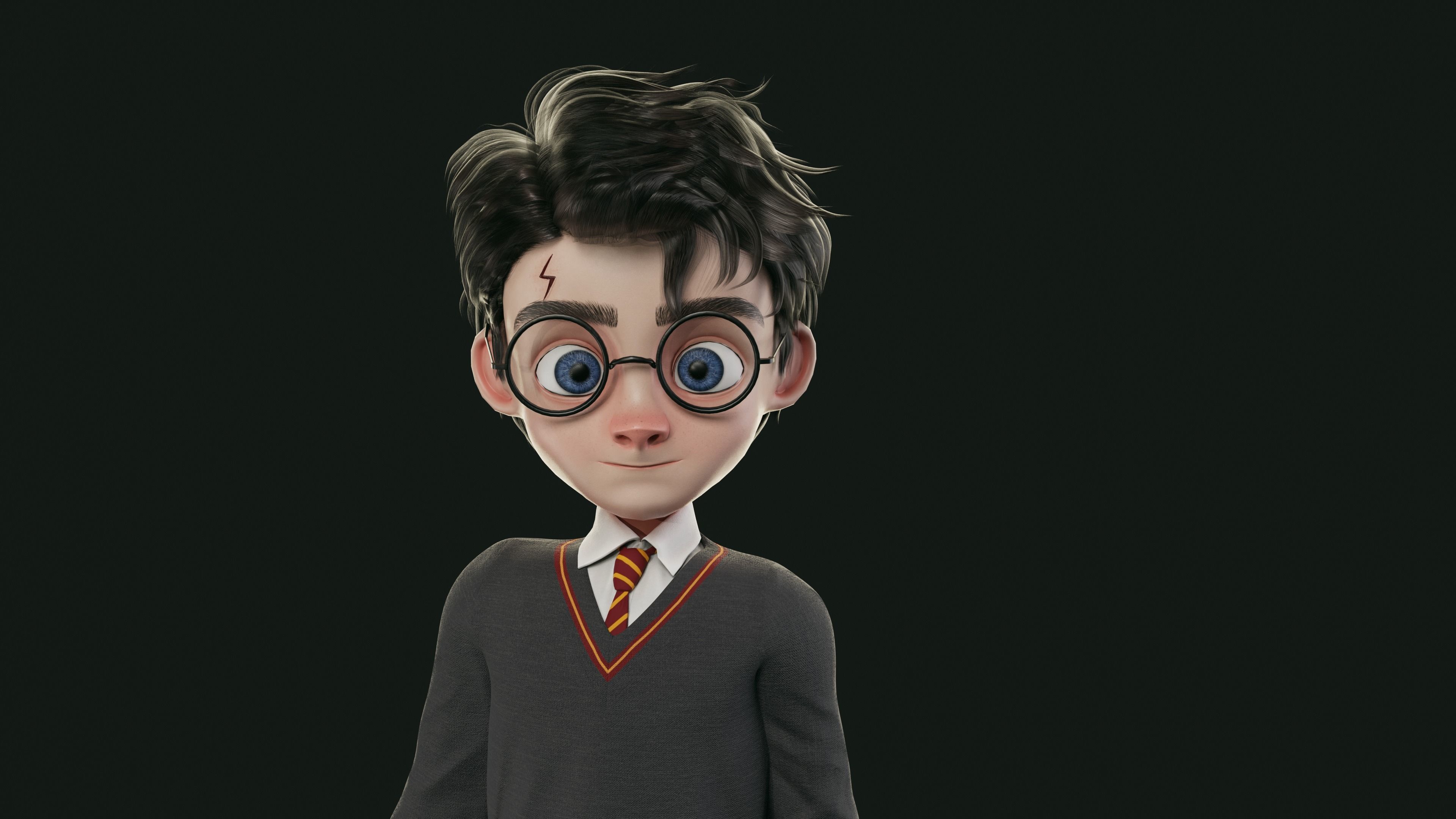 GAME-READY 3D Character - Harry Low-poly 3D model_10