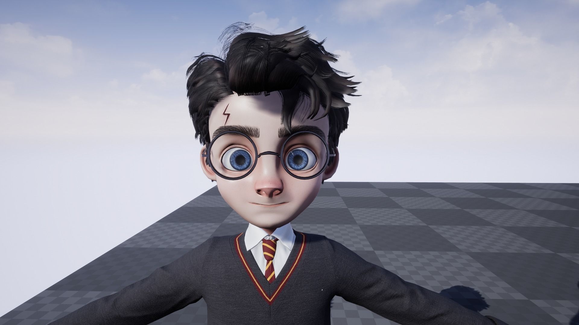 GAME-READY 3D Character - Harry Low-poly 3D model_16
