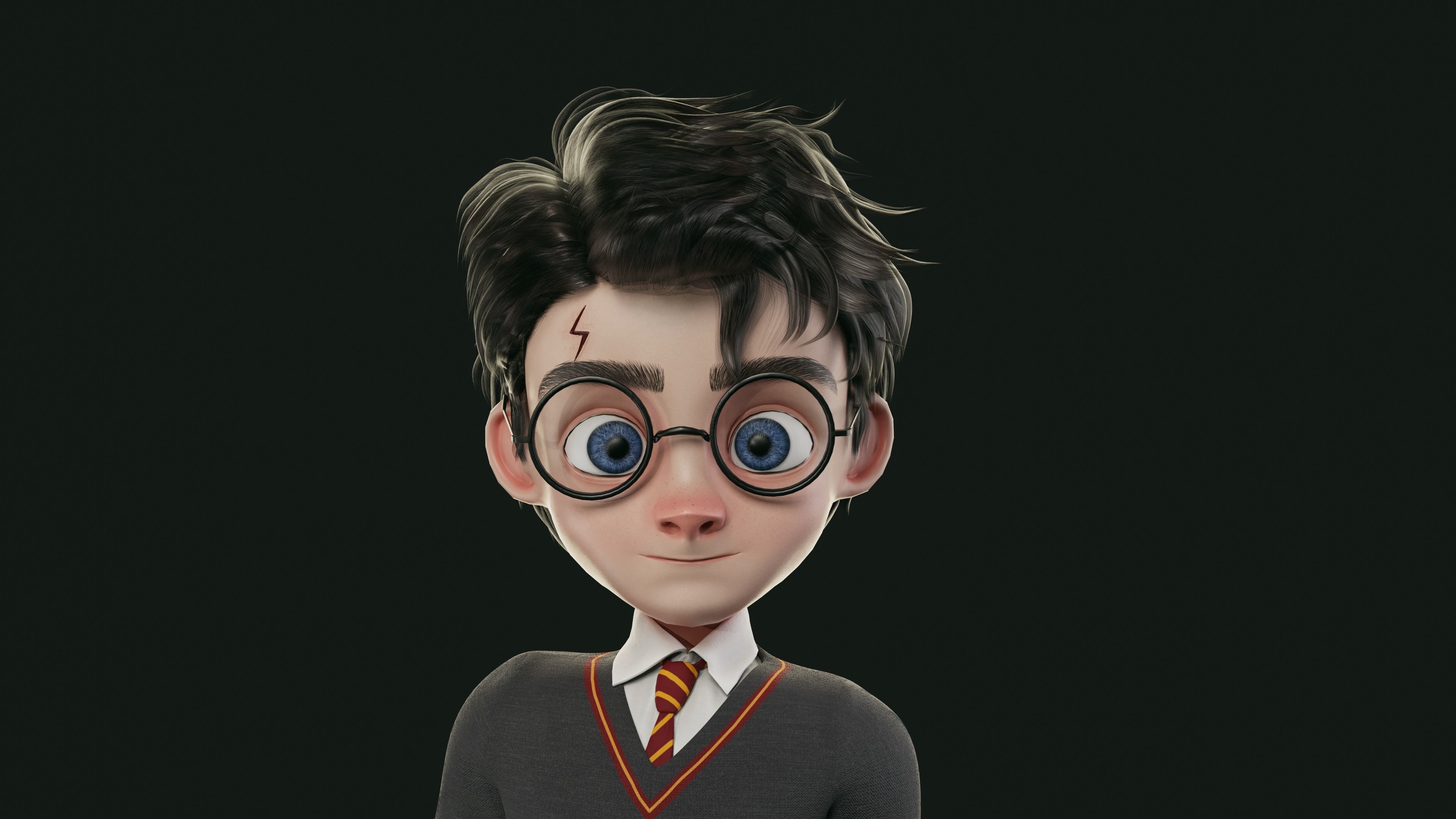 GAME-READY 3D Character - Harry Low-poly 3D model_11