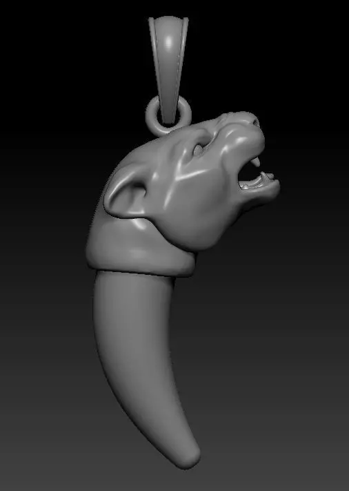 Pendant panther 3D print model_0