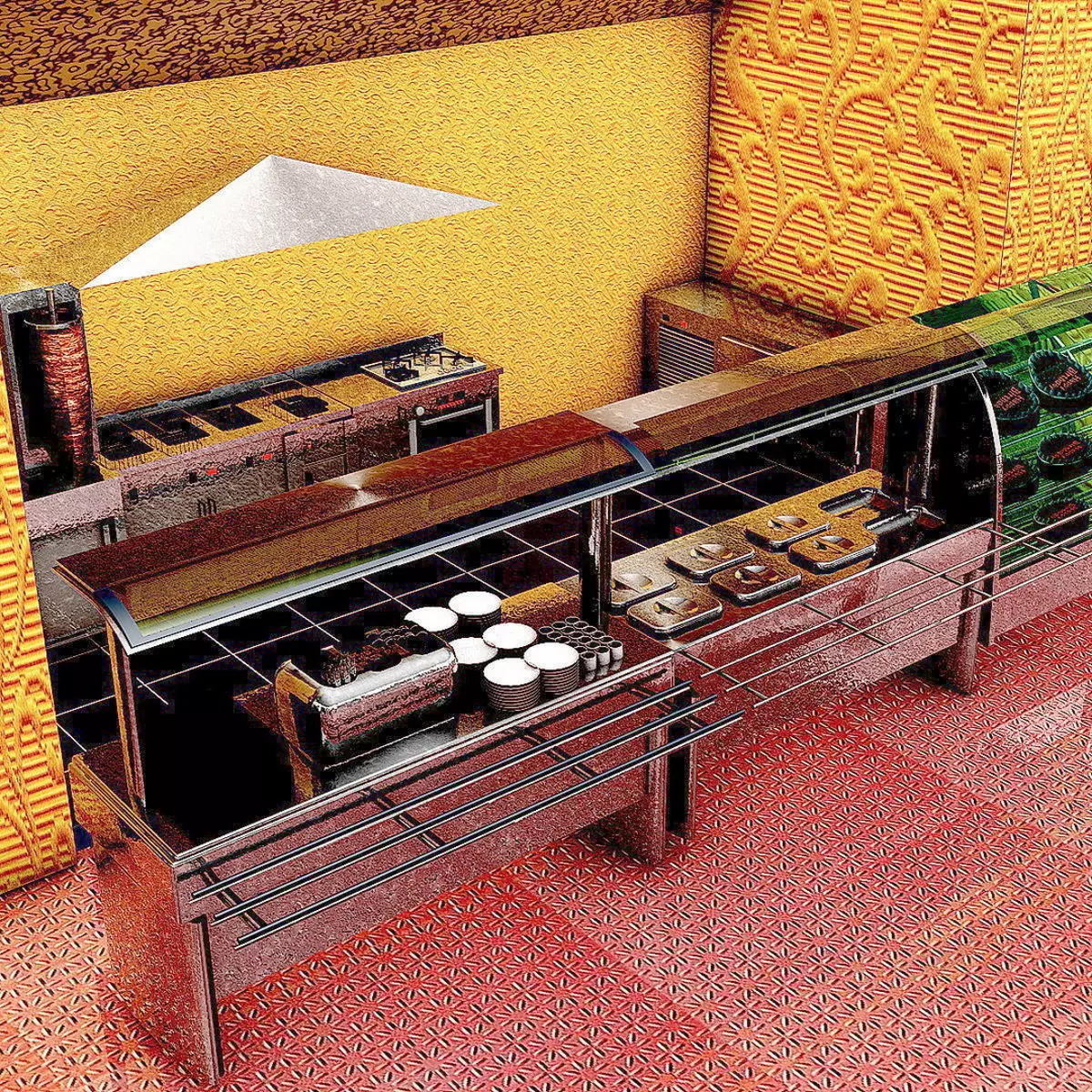 Cafeteria 3D model